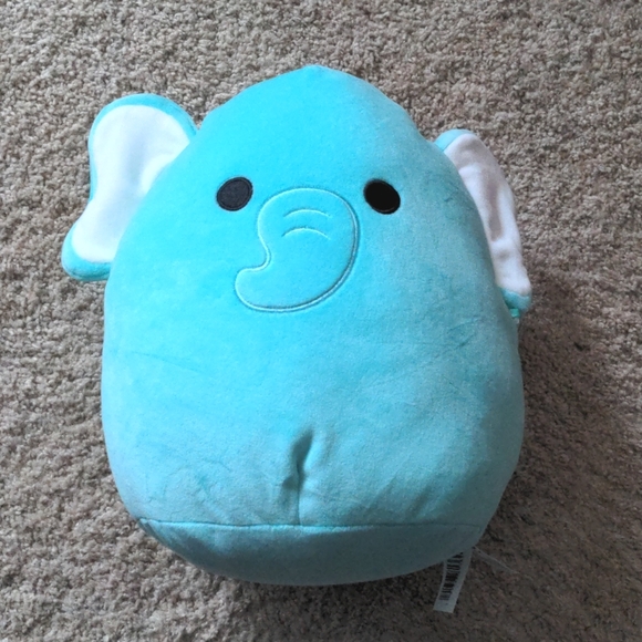 Squishmallows Official Plush 10 inch Diego the Aqua Elephant Childs Ultra Soft S - Picture 1 of 3